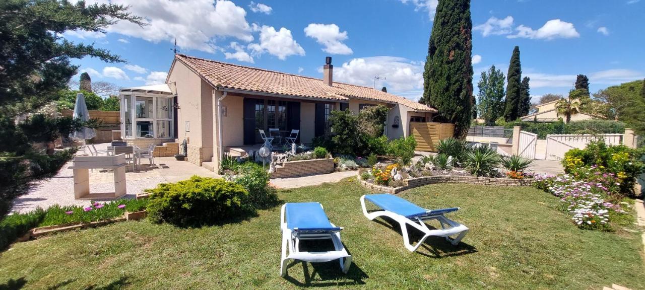 La Maison De Georges - Climatisee -Terrain Et Vue Etang Marseillan  Exterior foto